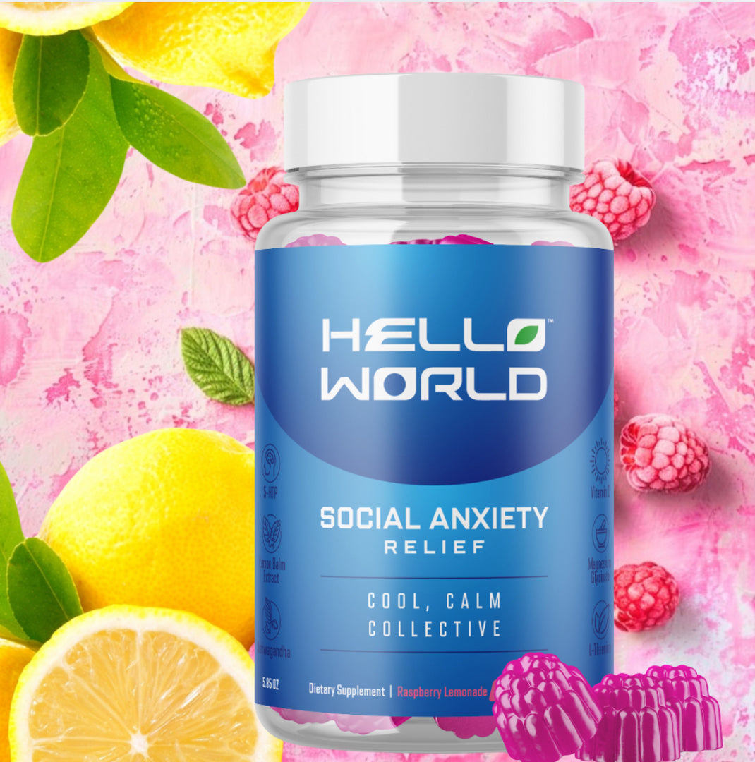 Hello World | Stress | Anxiety | Relief | Raspberry Lemonade Gummy