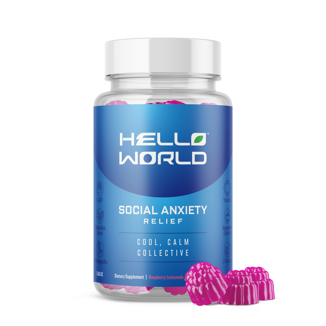 Hello World | Stress | Anxiety | Relief | Raspberry Lemonade Gummy